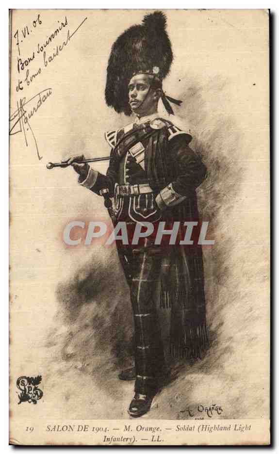 Soldat (Highland Light Infantry) — Salon de 1904 — M. Orange — Éditeur : L'Imprimerie Nouvelle Photographique, Paris
