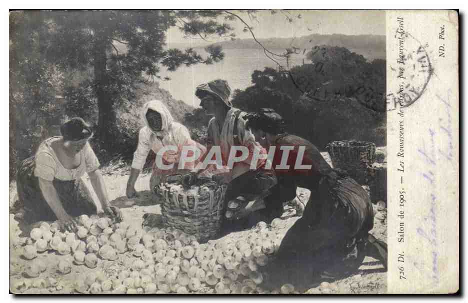 CPA Fantaisie Salon de 1905 Les ramasseurs de citrons par Laurent Gsell