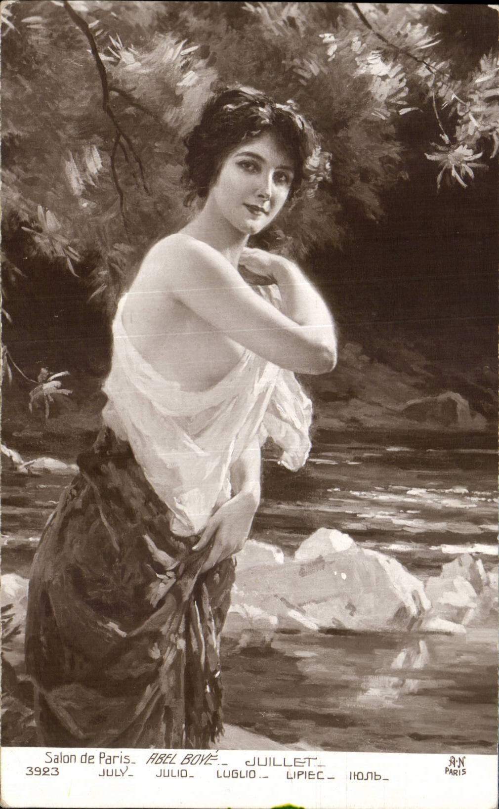 CPA Fantaisie Salon de Paris Abel Boye Juillet