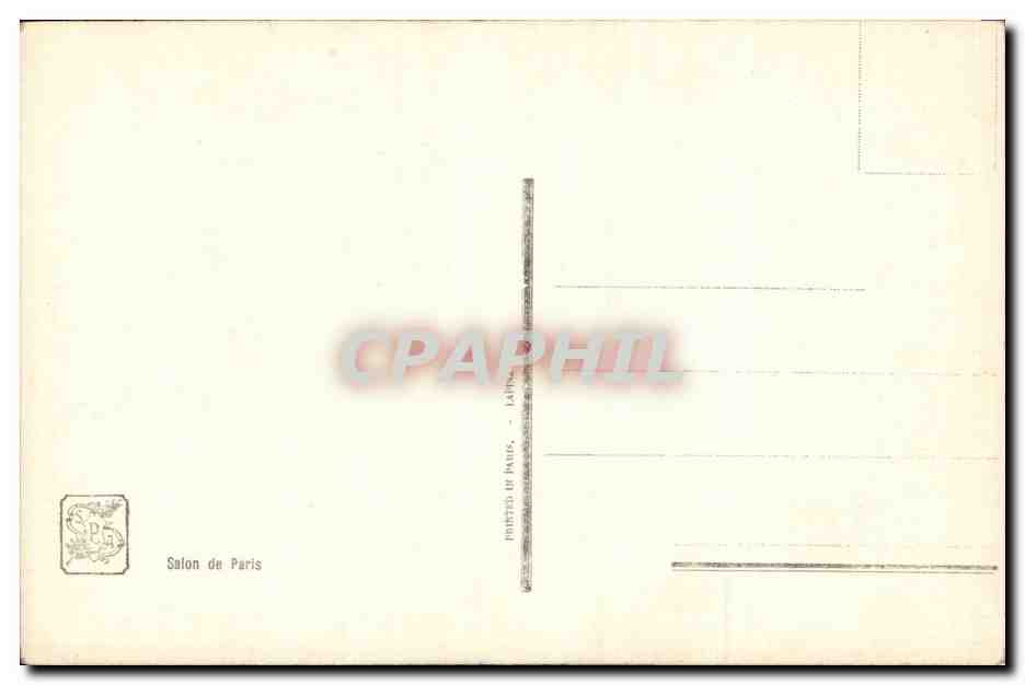 CPA Fantaisie Salon de Paris Herve Le charme Chat  — Verso