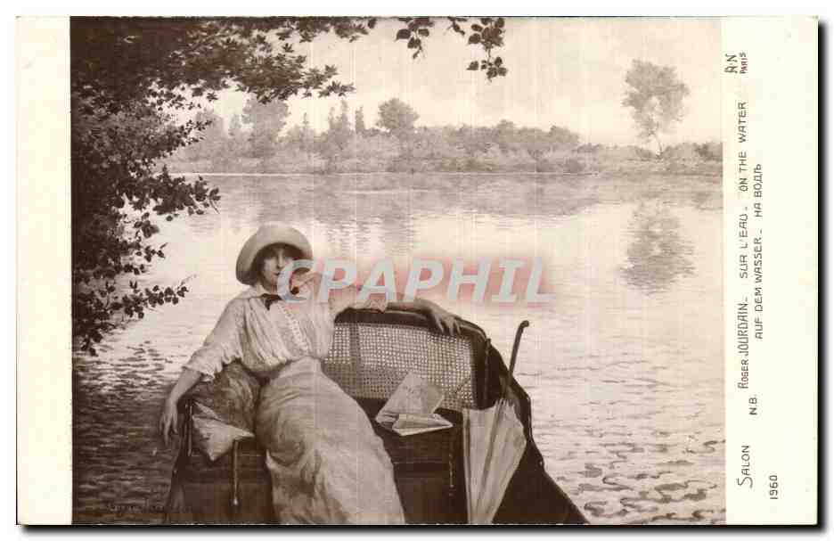 CPA Fantaisie Salon de Paris Roger Jourdain Sur l'eau 