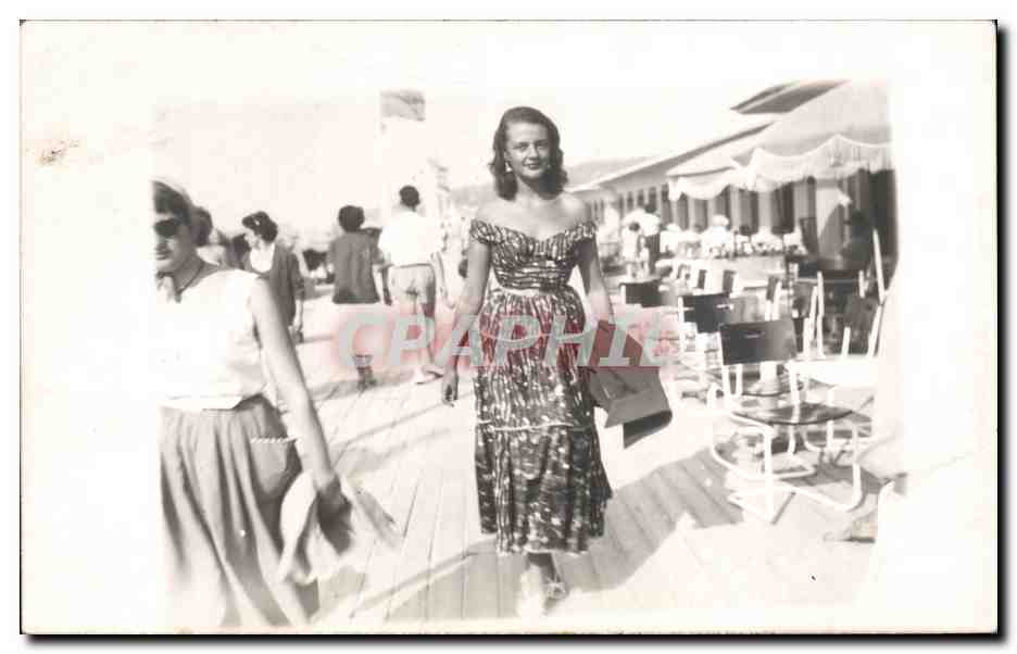 CARTE PHOTO Deauville Femme 