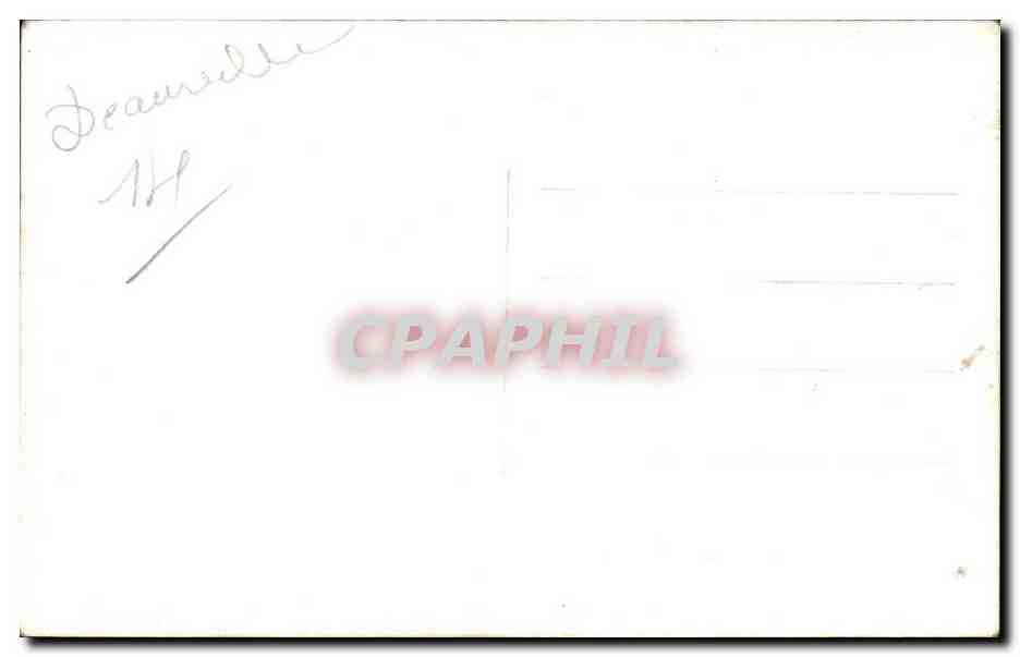 CARTE PHOTO Deauville Femme  — Rückseite
