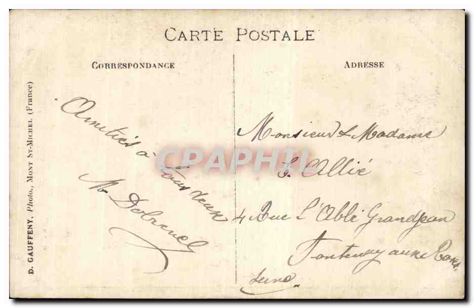 CARTE PHOTO Femmes Fontenay aux Roses — Verso