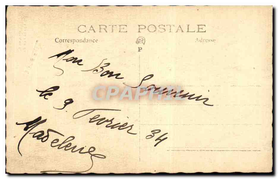 CARTE PHOTO Femme — Rückseite