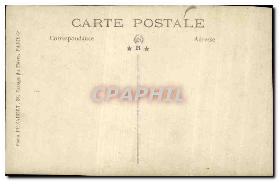 CARTE PHOTO Femme — Rückseite