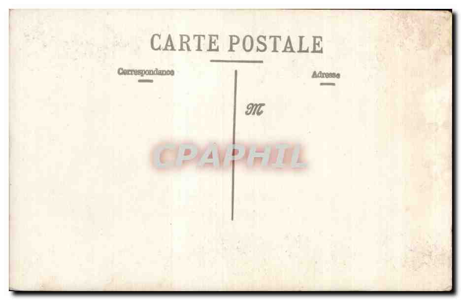 CARTE PHOTO Femme  — Rückseite