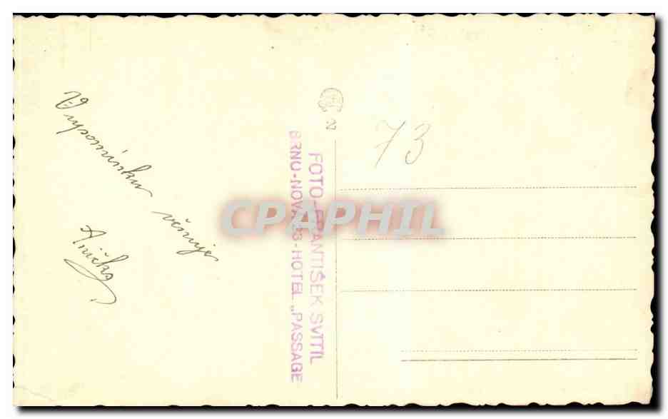 CARTE PHOTO Femme — Rückseite