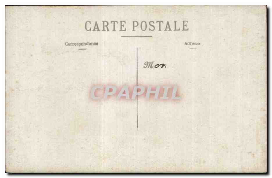CARTE PHOTO Femme — Verso