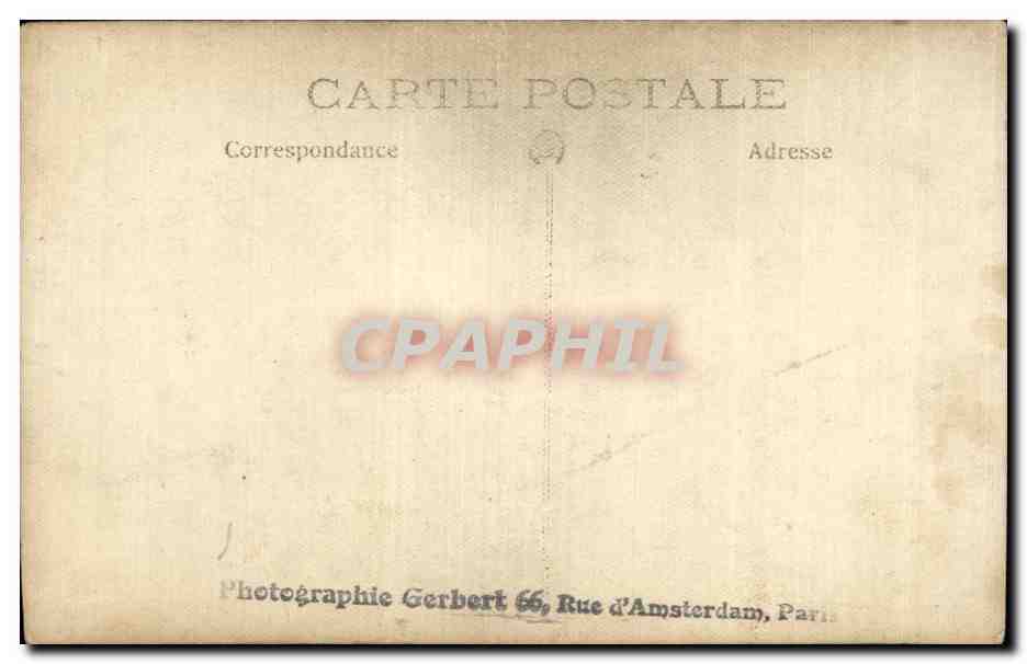CARTE PHOTO Femme — Verso