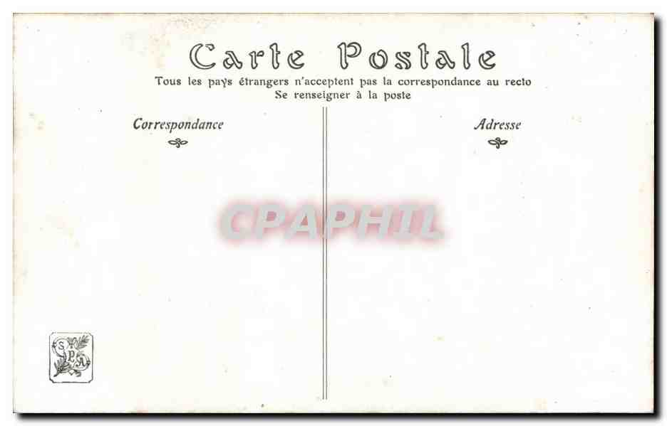 CPA Fantaisie Salon de 1907 Premiers dessins Paul Verdier — Verso