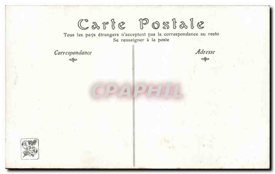 CPA Fantaisie Salon 1907 L'Aede Andre Humbert — Back