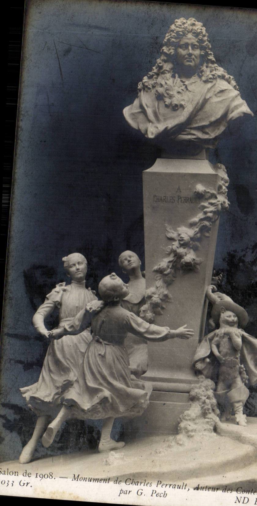 Monument de Charles Perrault — Salon de 1908 — par G. Pech