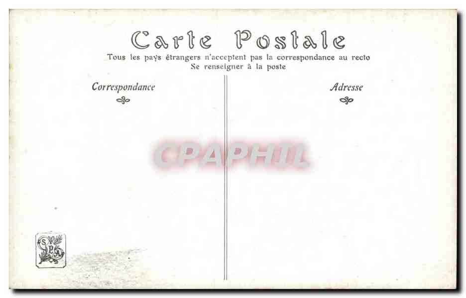 CPA Fantaisie La cour de Justinien  — Verso