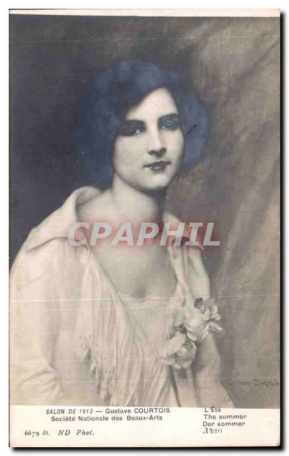 CPA Fantaisie Salon de 1913 Gustave Courtois L'ete 