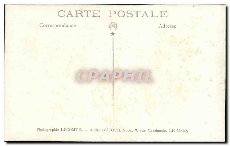 CARTE PHOTO Folklore Femme — Rückseite