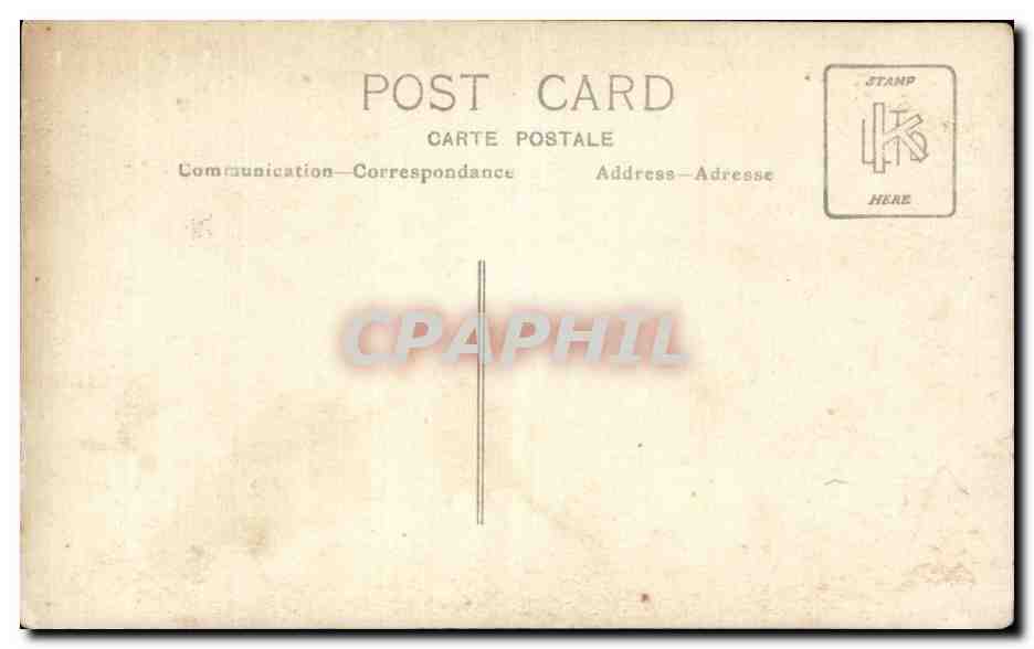 CARTE PHOTO Folklore Femme — Rückseite