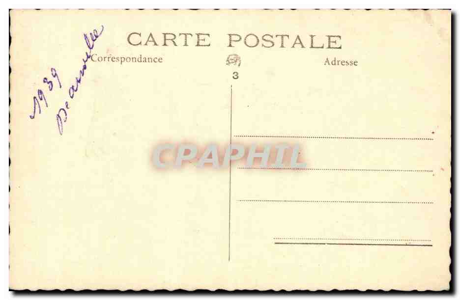 CARTE PHOTO Folklore Femme — Rückseite