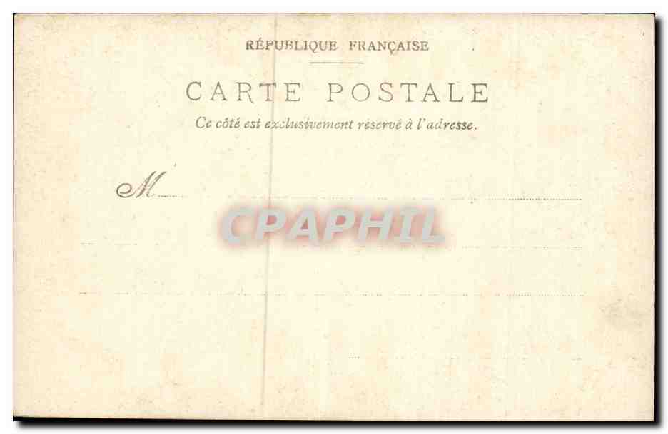 CARTE PHOTO Folklore Femme — Verso