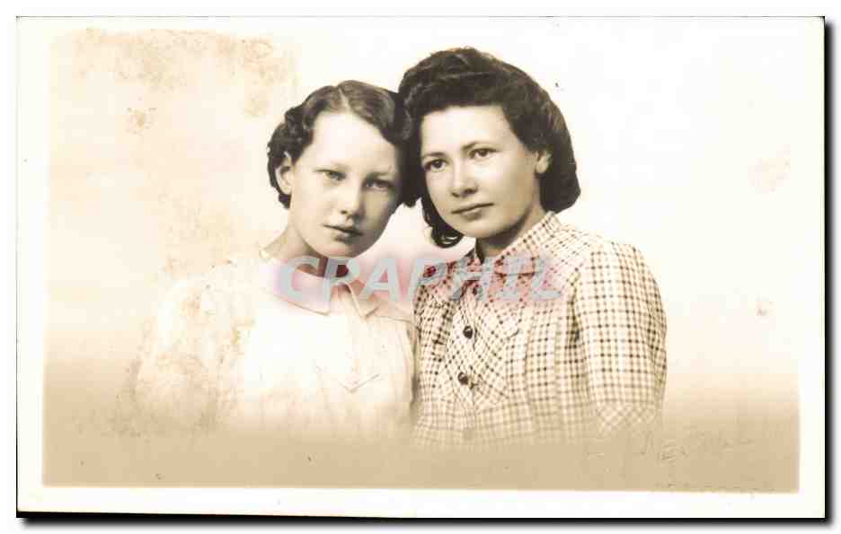 CARTE PHOTO Folklore Femme