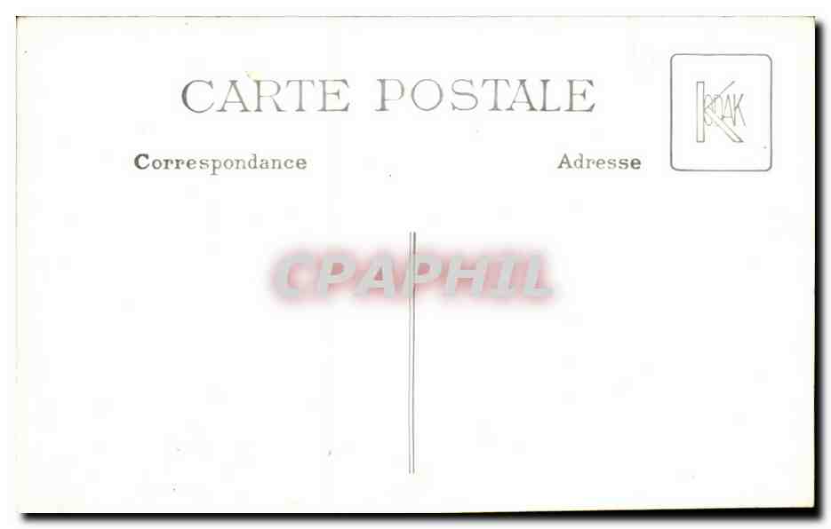 CARTE PHOTO Folklore Femme — Rückseite