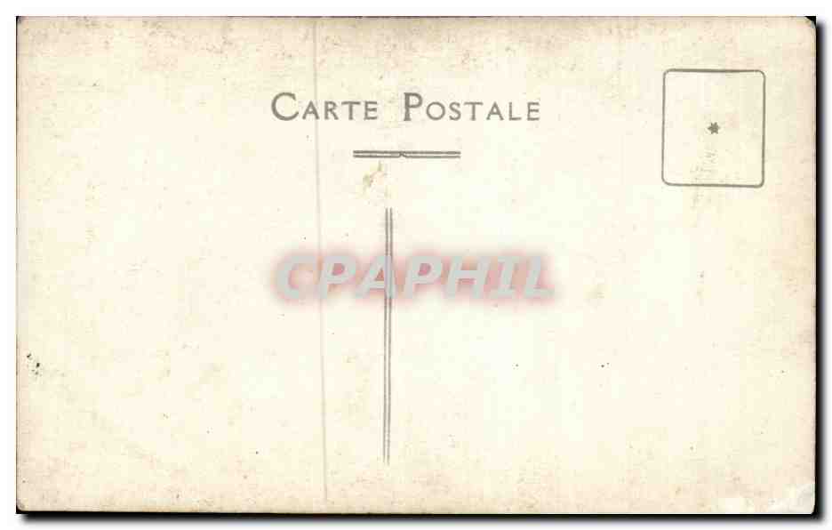 CARTE PHOTO Folklore Femme  — Verso