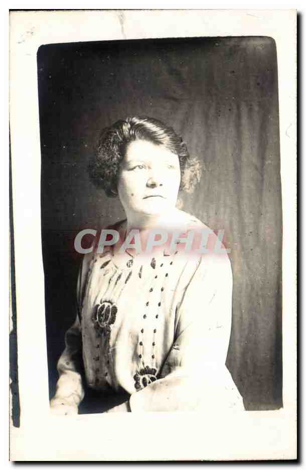 CARTE PHOTO Folklore Femme 