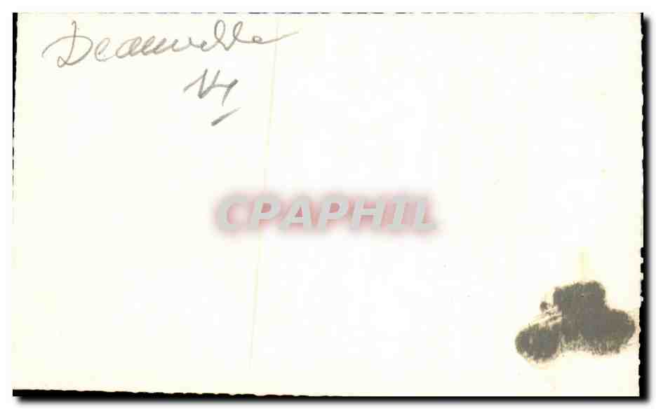 CARTE PHOTO Folklore Femme Deauville — Verso