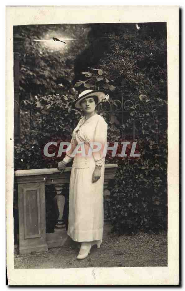 CARTE PHOTO Folklore Femme