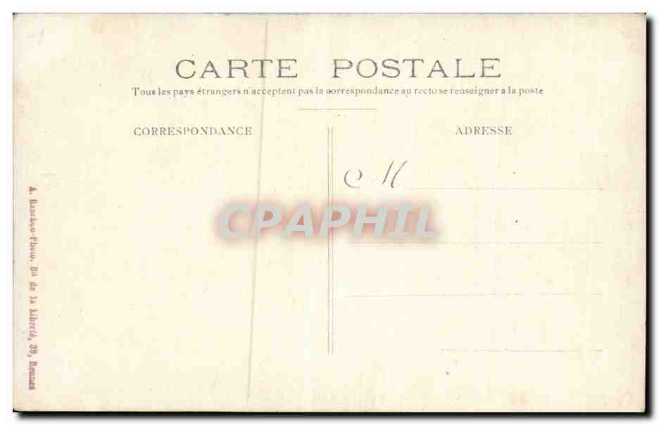 CARTE PHOTO Folklore Femme — Rückseite