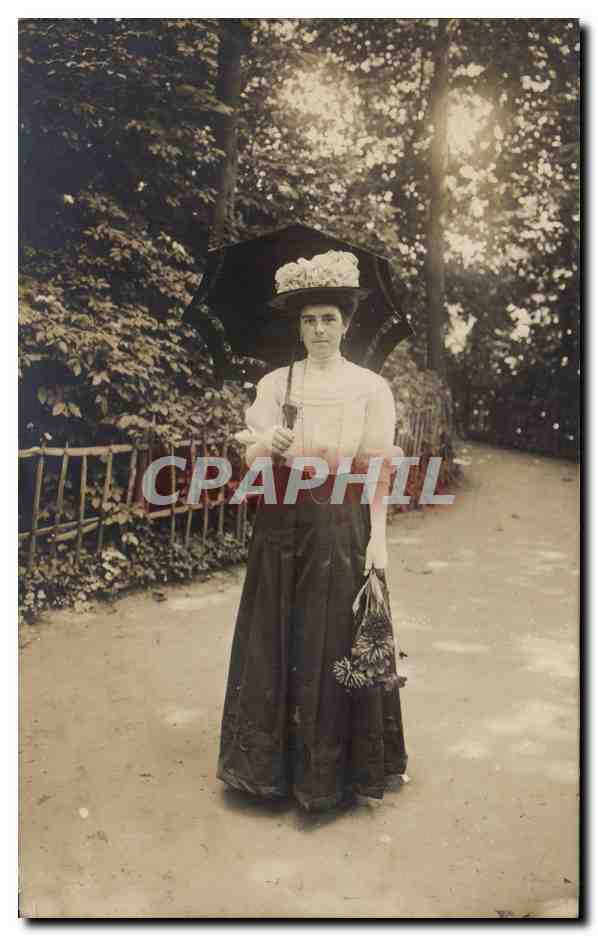 CARTE PHOTO Folklore Femme