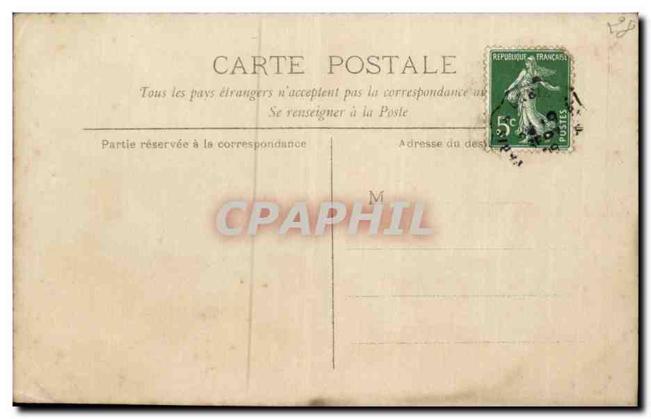 CARTE PHOTO Folklore Femme — Rückseite