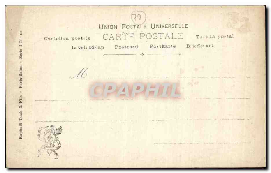 CPA Fantaisie Dameron Le hameau de Marie Antoinette — Verso