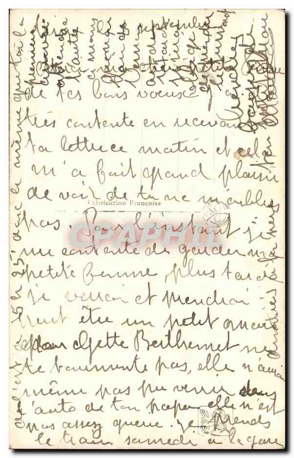 CPA Fantaisie Salon du petit palais 1918 Planquette Le chemin du marais Vaches — Verso
