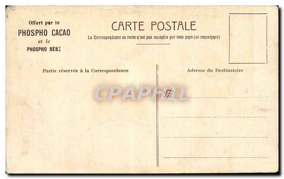 CPA Fantaisie Plaisirs d'enfants Pattein  — Verso
