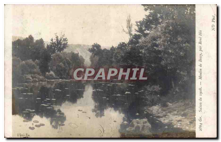 CPA Fantaisie Salon 1908 Moulin de Bessy par Rene His