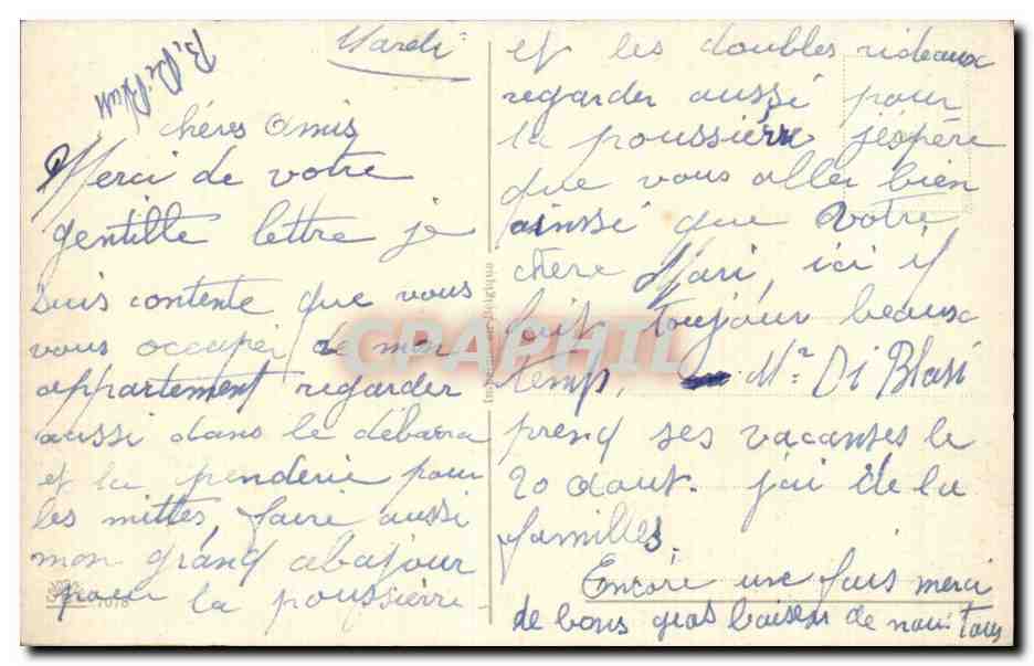 CPA Fantaisie Port et bateaux — Verso