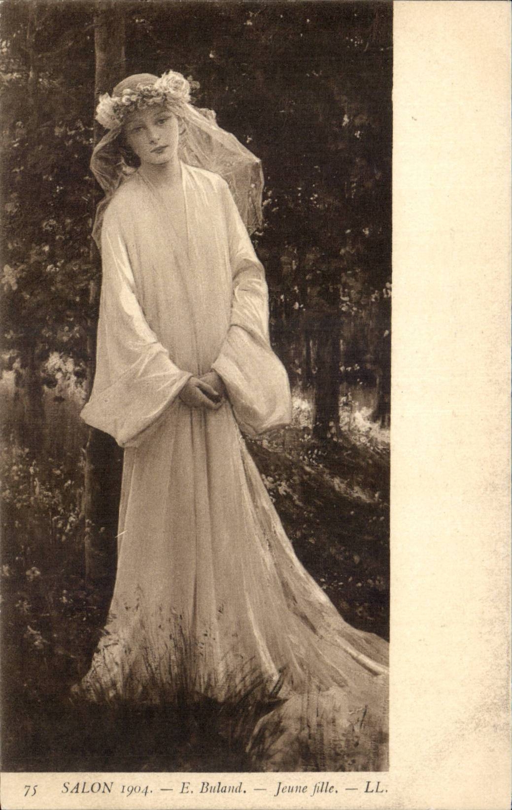CPA Fantaisie Salon 1904 Buland Jeune fille