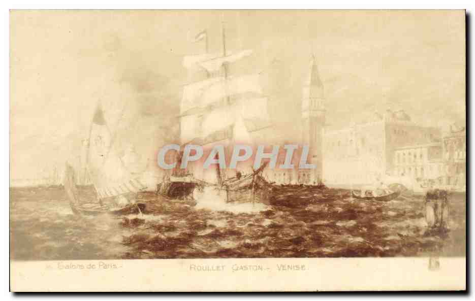 CPA Fantaisie Salons de Paris Roullet Gaston Venise