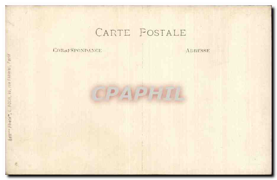 CARTE PHOTO Folklore Femme — Rückseite
