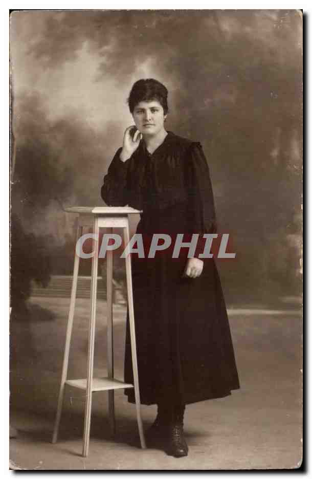 CARTE PHOTO Folklore Femme
