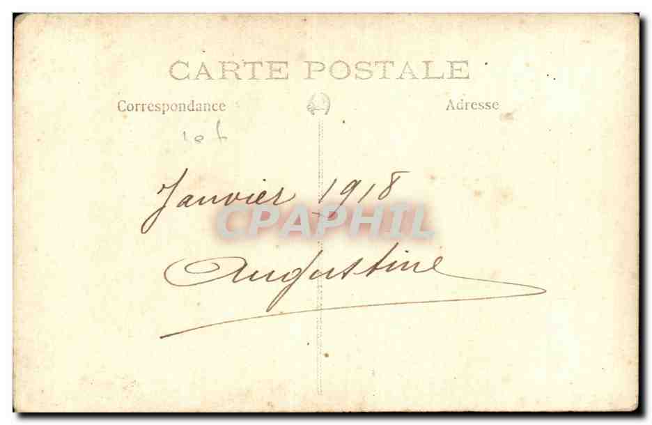CARTE PHOTO Folklore Femme — Rückseite