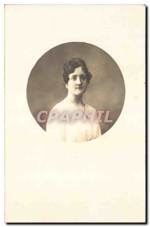 CARTE PHOTO Folklore Femme