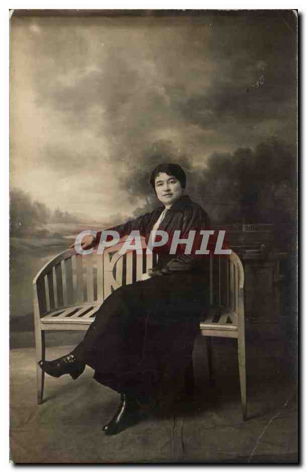 CARTE PHOTO Folklore Femme