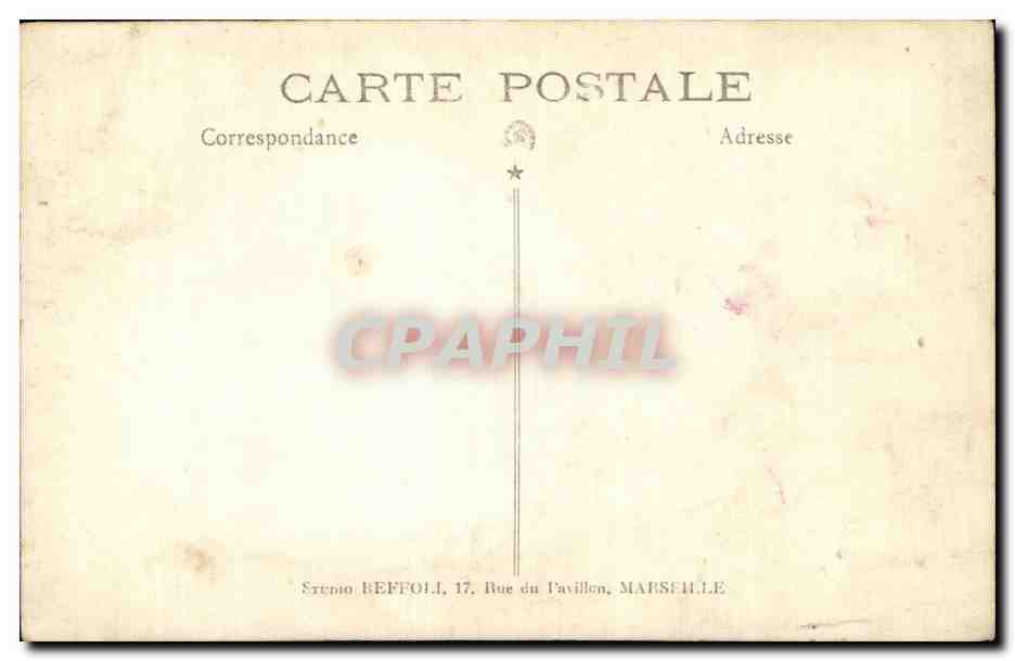 CARTE PHOTO Folklore Jeune fille  — Rückseite