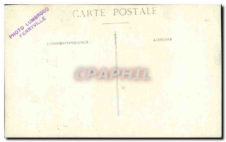 CARTE PHOTO Folklore Femme — Verso