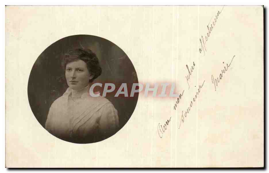 CARTE PHOTO Folklore Femme