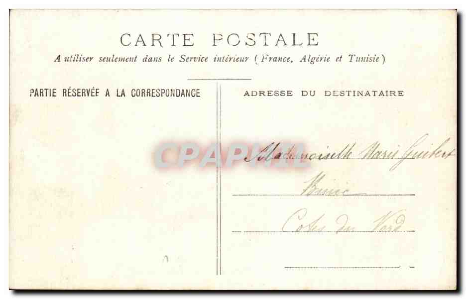 CARTE PHOTO Folklore Femme — Verso