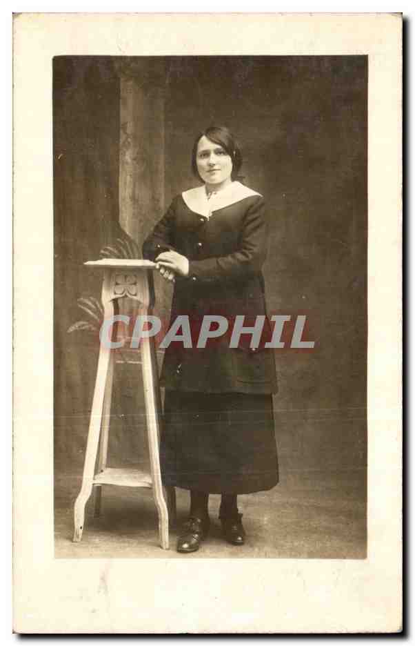 CARTE PHOTO Folklore Femme