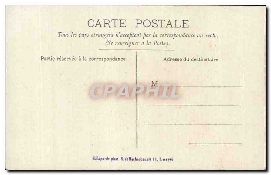 CARTE PHOTO Folklore Femme — Rückseite
